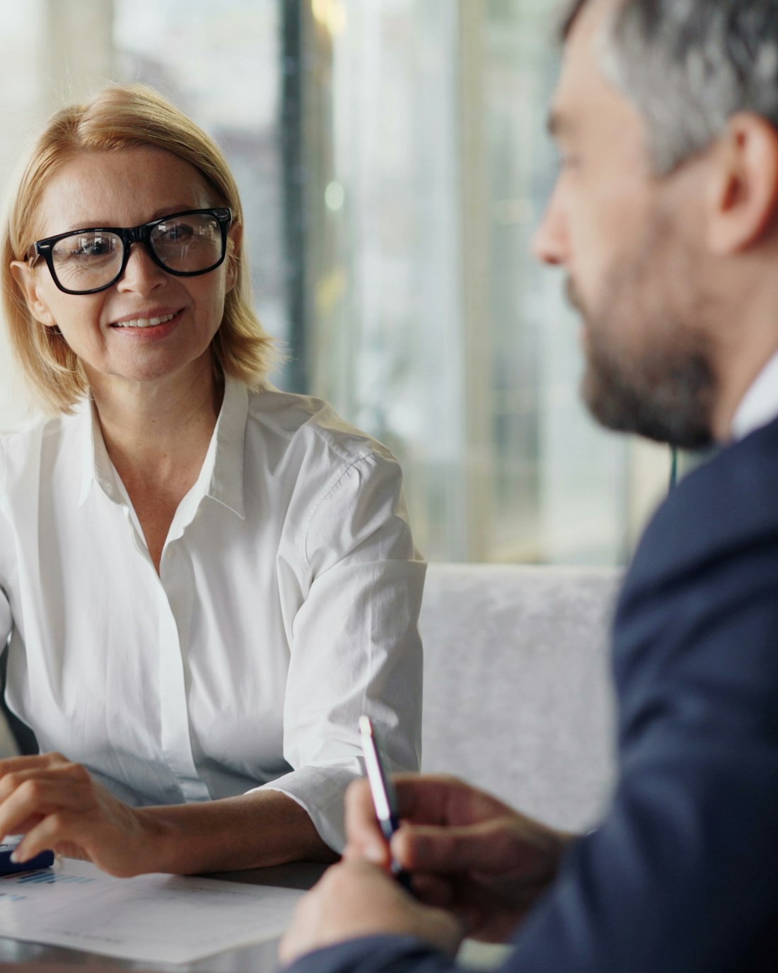 AFA Insurance adviser meeting with a client
